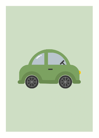 Grøn bil