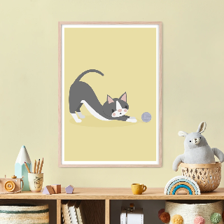 Forhåndsvisning af Plakater: Legende grå kat