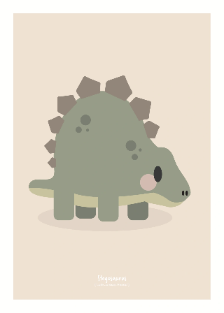 Forhåndsvisning af Plakater: Stegosaurus