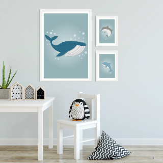Forhåndsvisning af Plakater: Stor hval