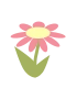 Lyserød blomst