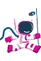 Lyserød astronaut