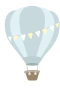 Blå luftballon