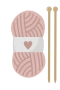 Lyserød garnnøgle 2