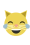 Kat som griner emoji