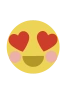 Hjerteøjne emoji 