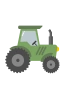 Grøn traktor 