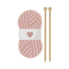 Lyserød garnnøgle 2