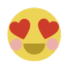 Hjerteøjne emoji 