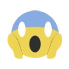 Skræmt emoji